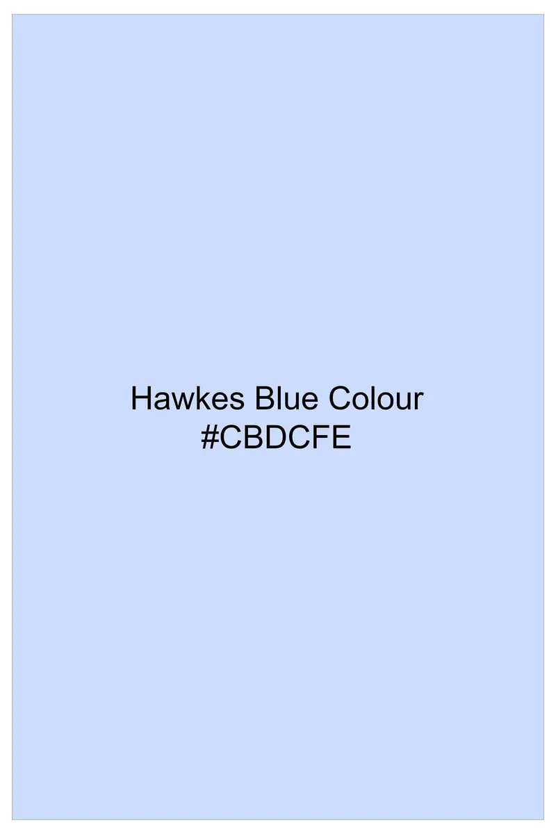 Hawkes Blue Dobby Textured Premium Cotton Shirt 7