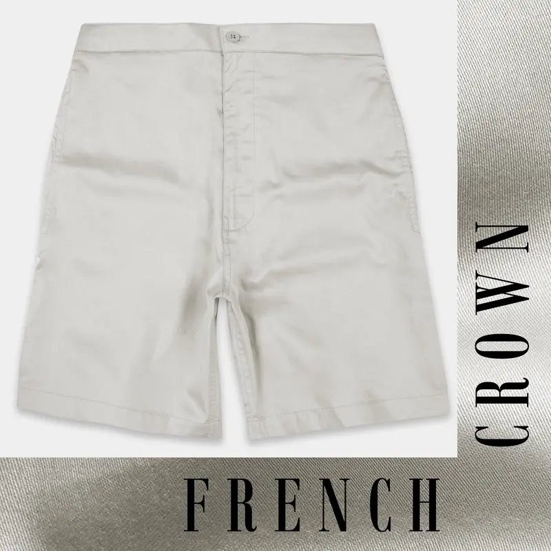 Hawkes Gray Subtle Sheen Super Soft Premium Cotton Shorts 1