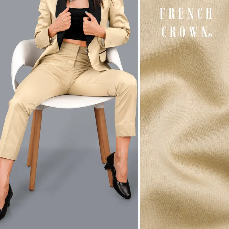 Hazelnut Cream Subtle Sheen Women's Pant 1