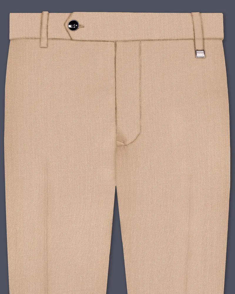 Hazelnut Subtle Sheen Formal Pant 1