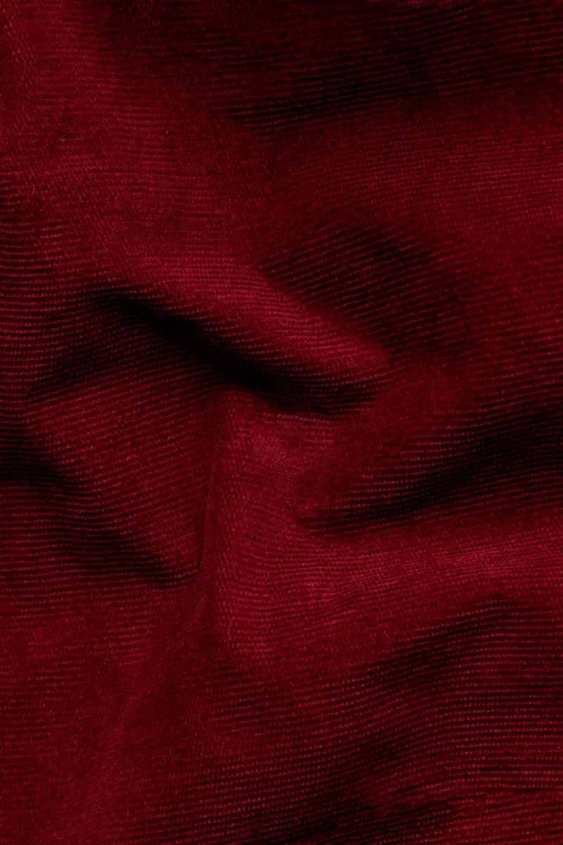 Heath Red Double Breasted Corduroy Premium Cotton Blazer 3
