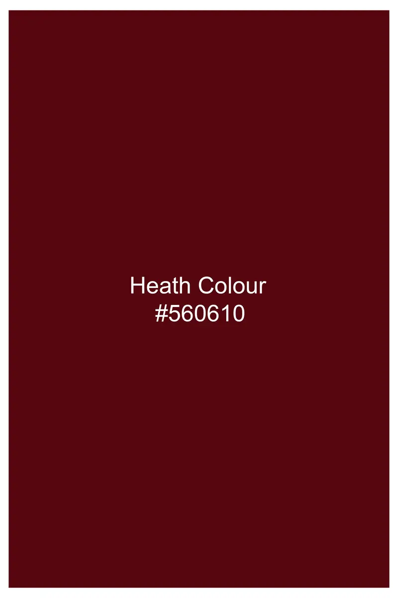 Heath Red Double Breasted Corduroy Premium Cotton Blazer 7