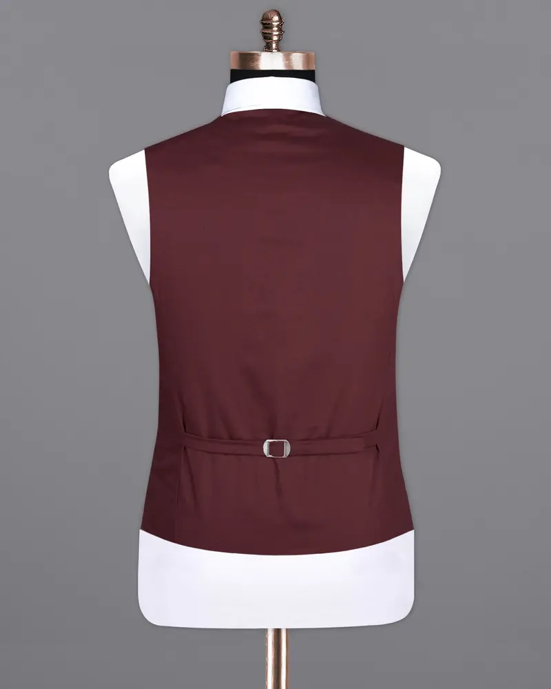 Heath Red Wool Rich Waistcoat 6