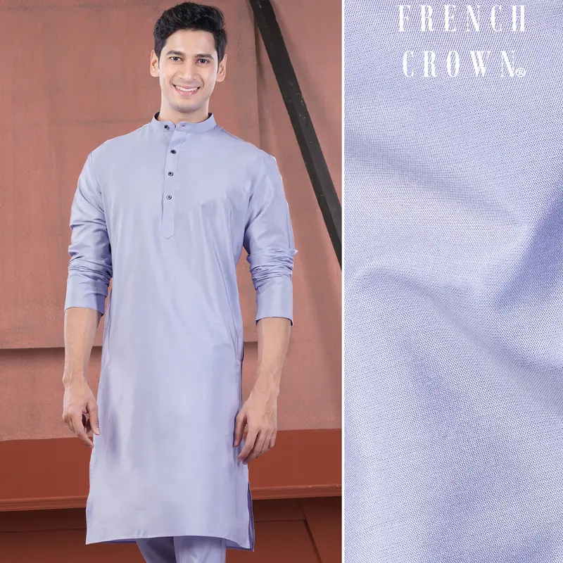 Heather Purple Subtle Sheen Viscose Kurta 1