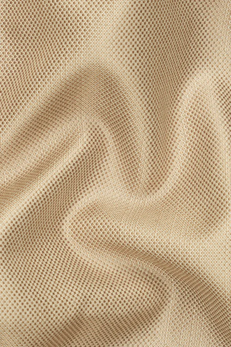 Heathered Light Brown Cross Placket Bandhgala Suit 3