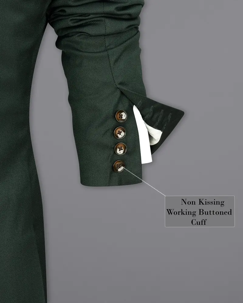 Heavy Metal Dark Green Single Breasted Blazer 10
