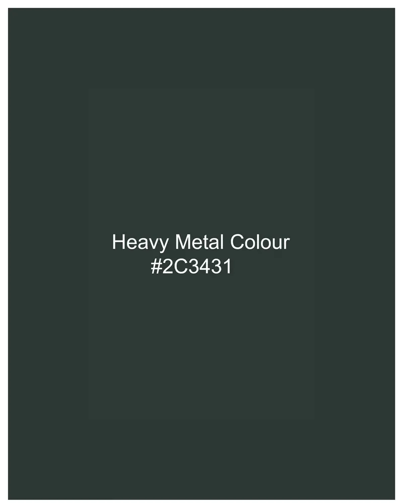 Heavy Metal Dark Green Single Breasted Blazer 11
