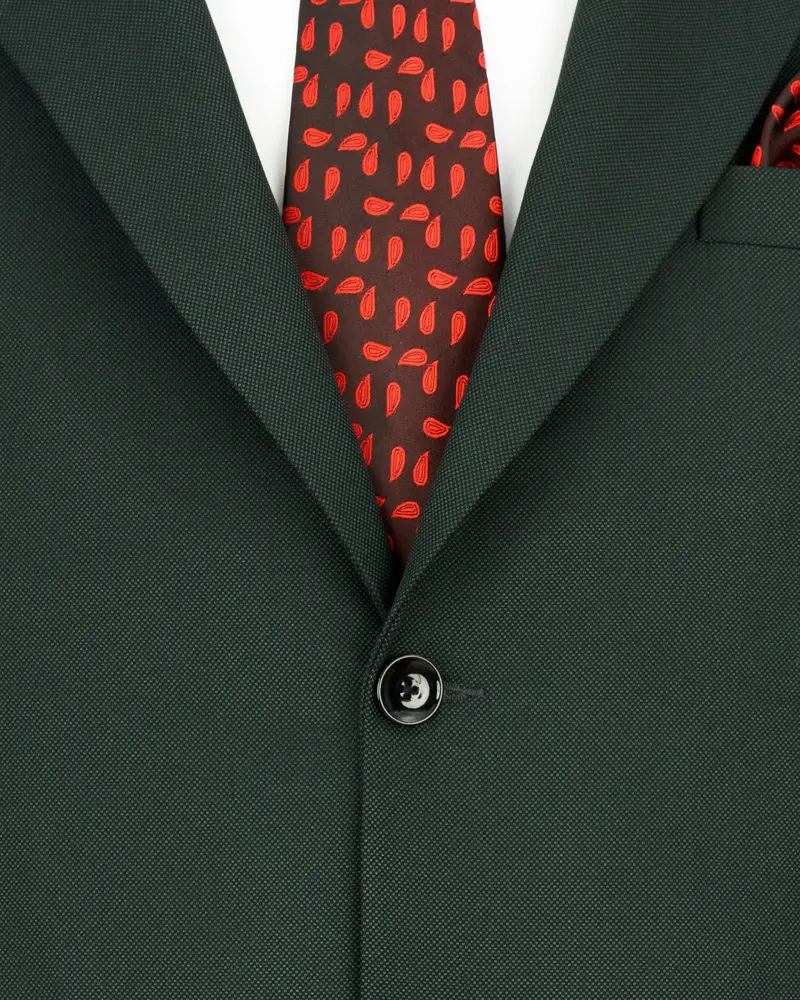 Heavy Metal Dark Green Single Breasted Blazer 4