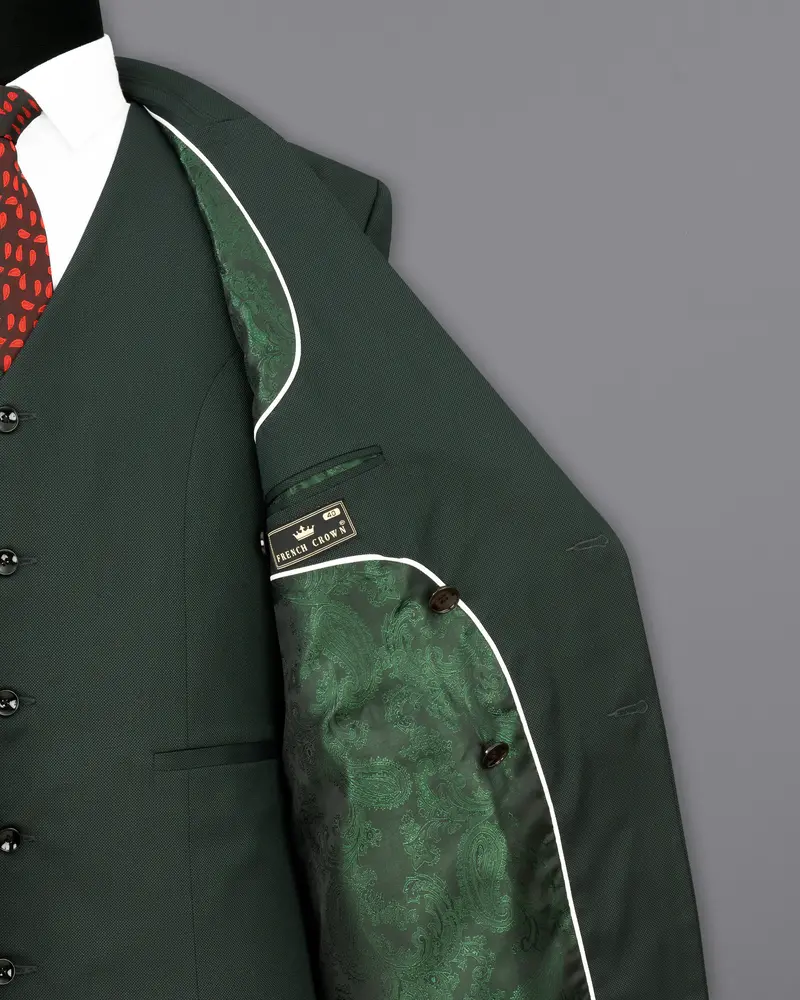Heavy Metal Dark Green Single Breasted Blazer 7