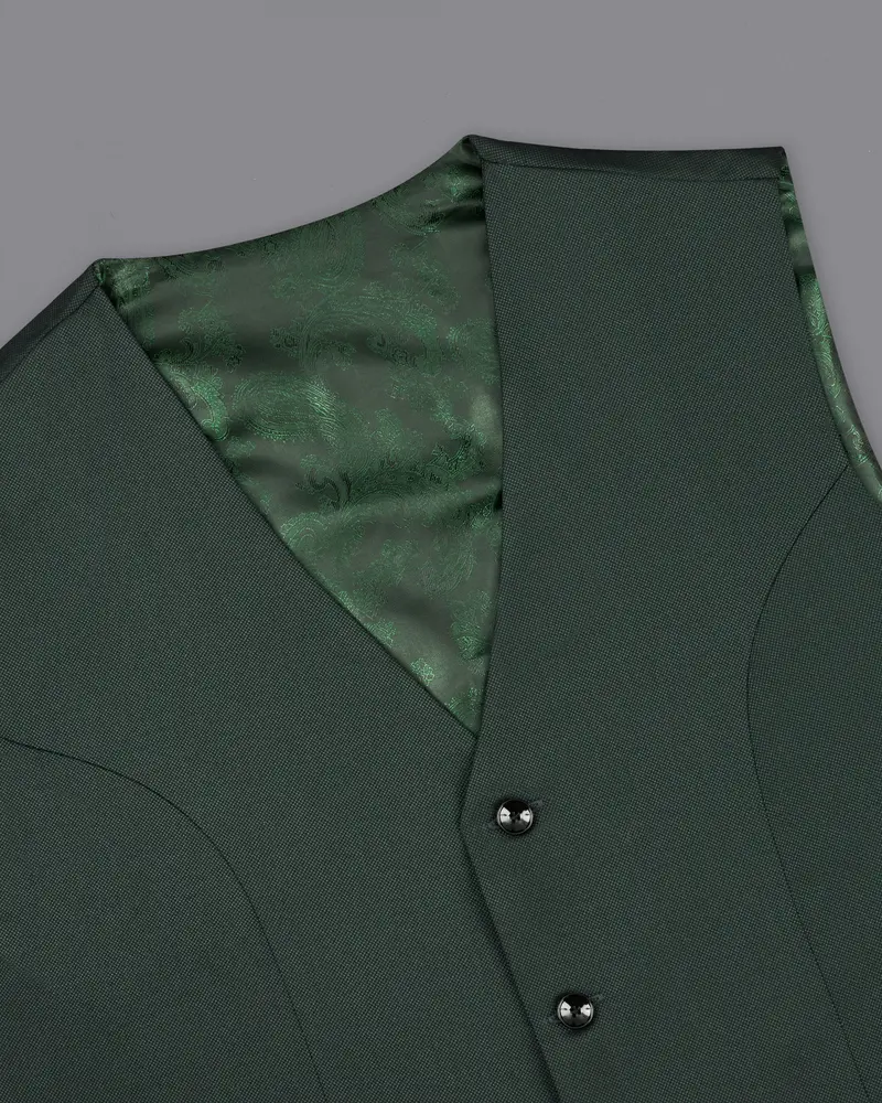 Heavy Metal Dark Green Waistcoat 4