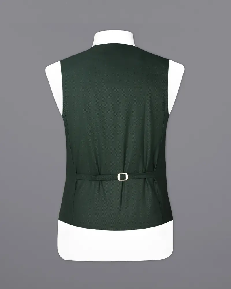 Heavy Metal Dark Green Waistcoat 6