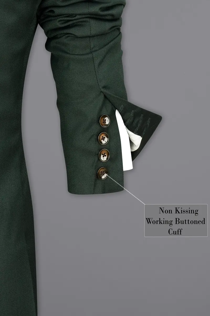 Heavy Metal Green Double Breasted Blazer 10