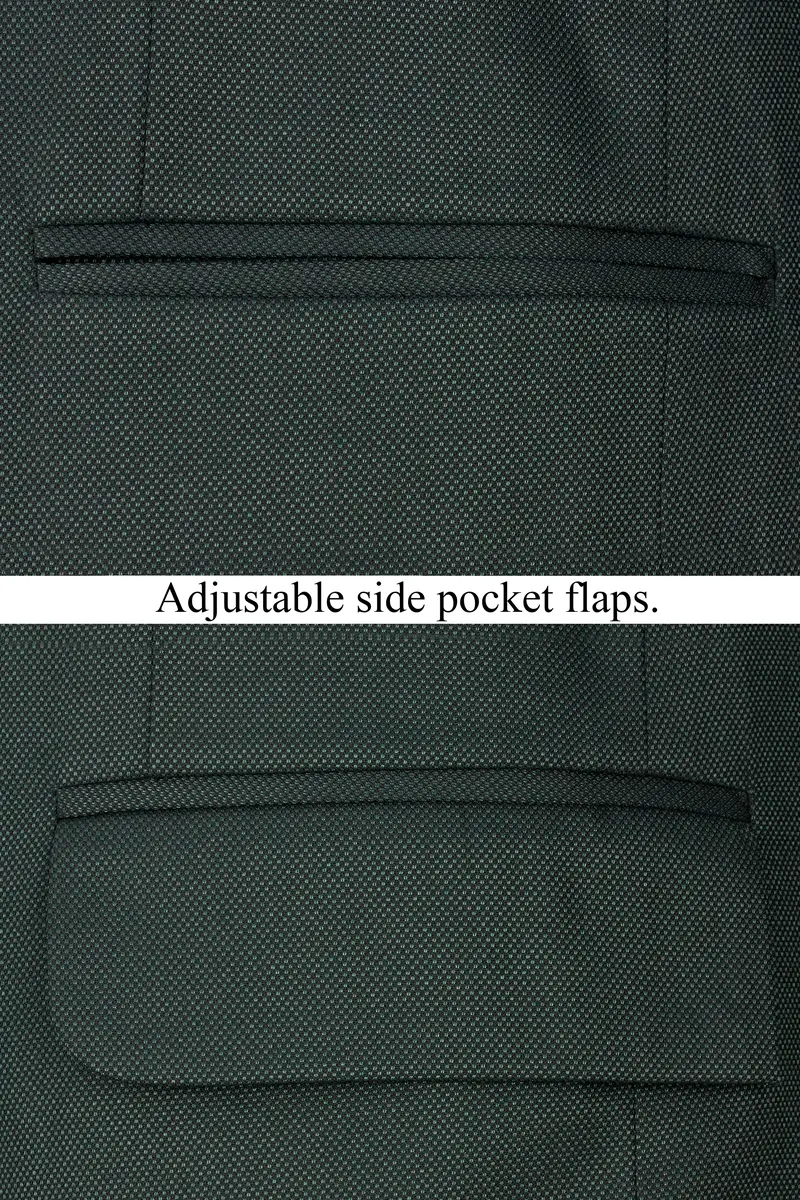Heavy Metal Green Double Breasted Blazer 5