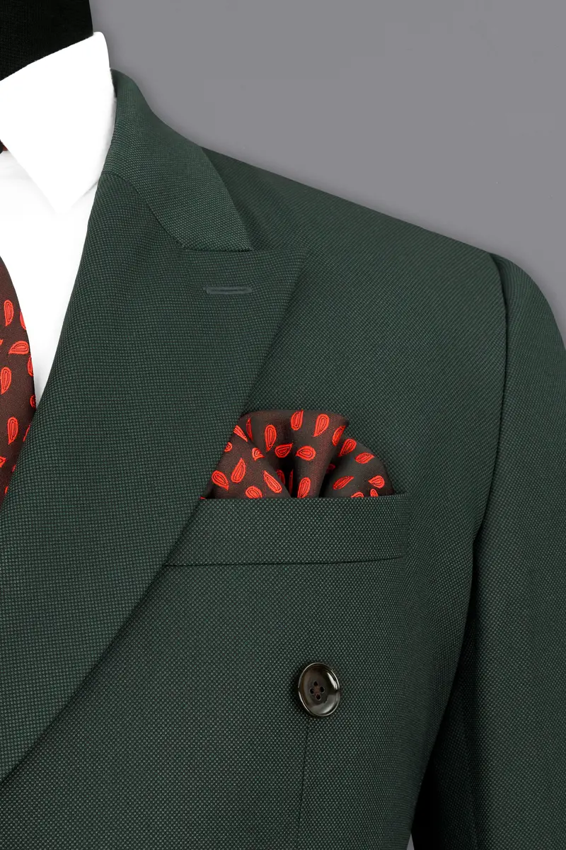Heavy Metal Green Double Breasted Blazer 6