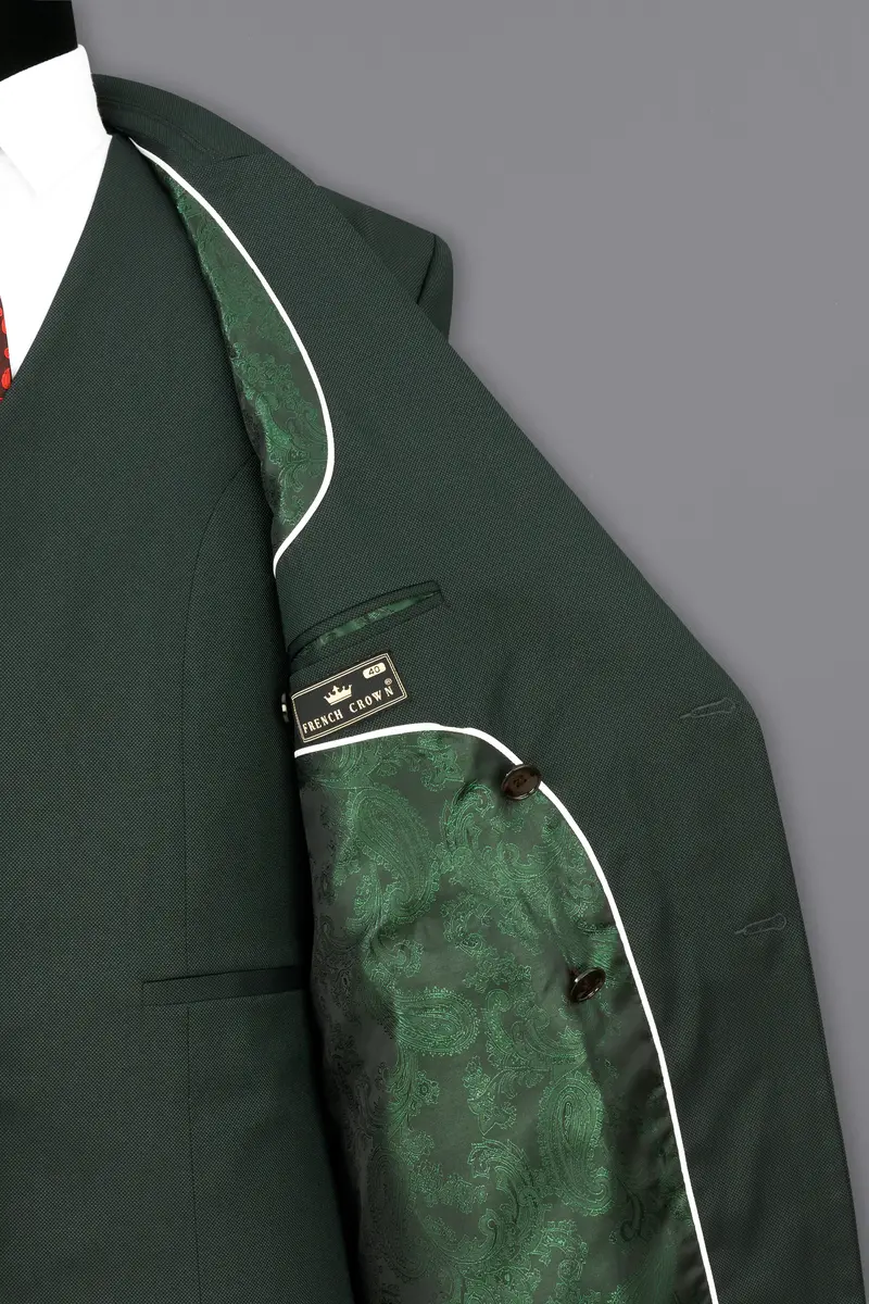 Heavy Metal Green Double Breasted Blazer 7