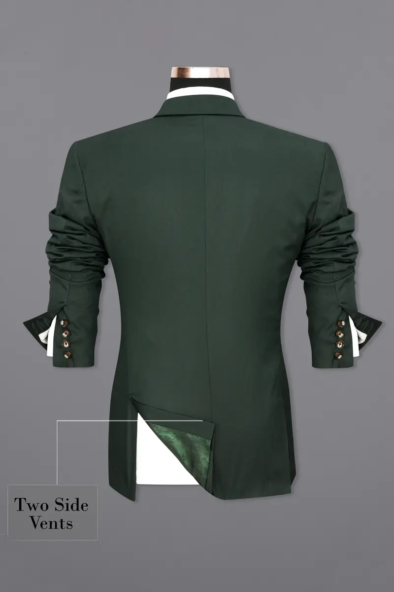 Heavy Metal Green Double Breasted Blazer 9