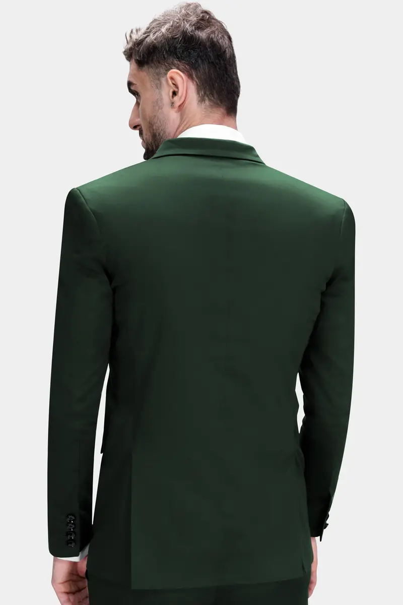 Heavy Metal Green Premium Cotton Stretchable Traveler Blazer 7