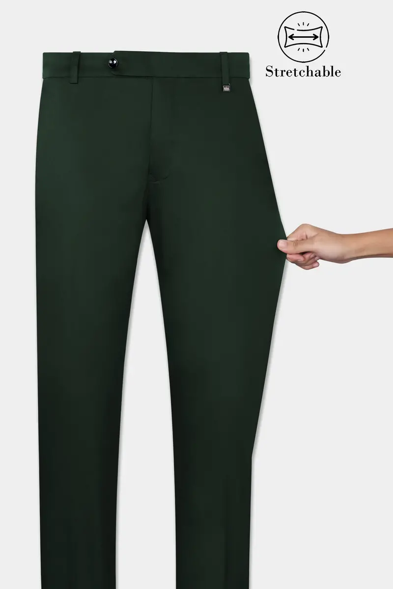 Heavy Metal Green Premium Cotton Stretchable Traveler Pant 5