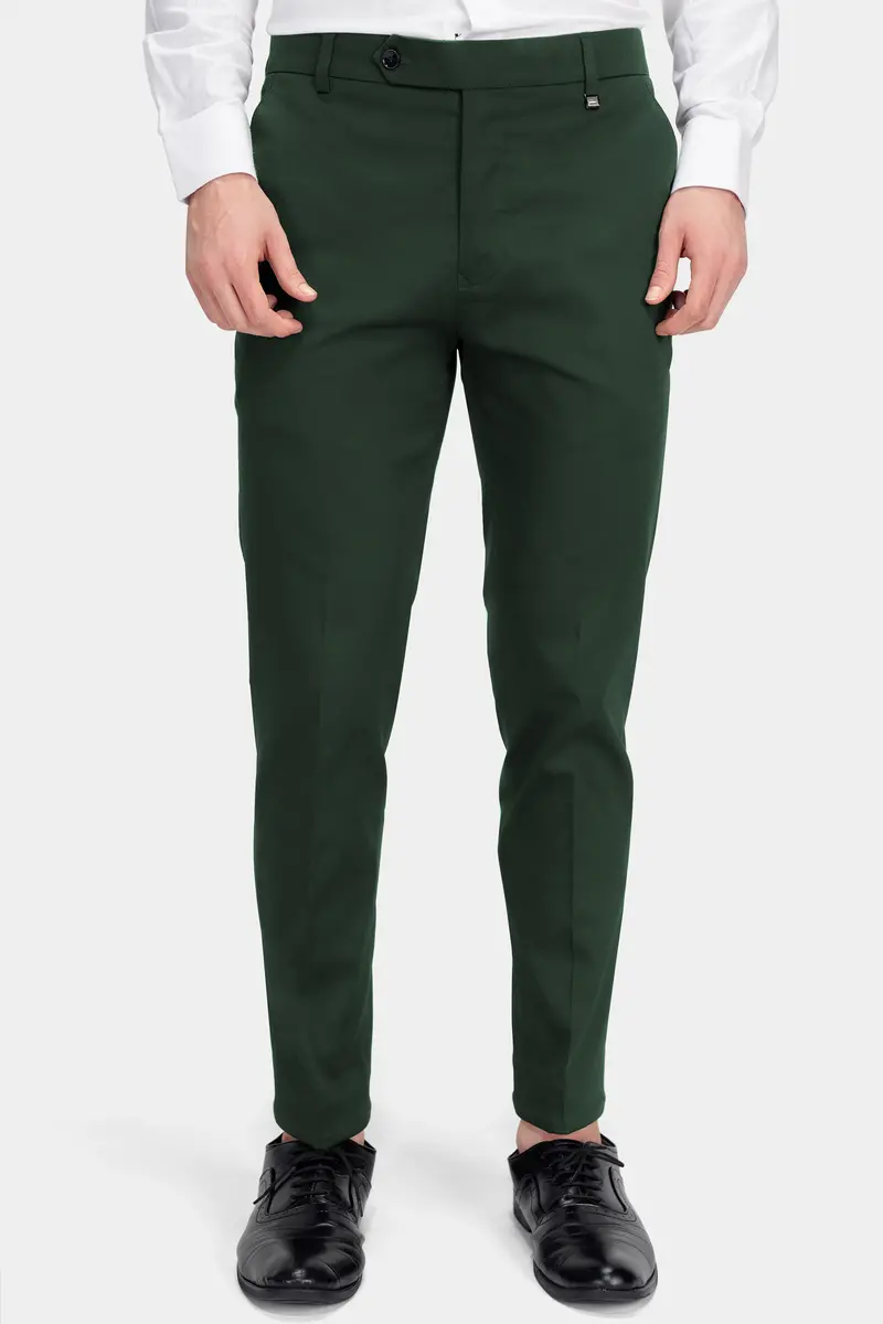 Heavy Metal Green Premium Cotton Stretchable Traveler Pant 7
