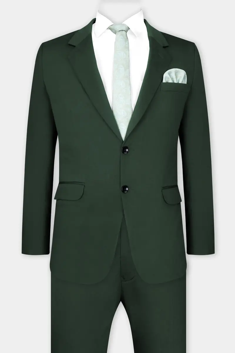 Heavy Metal Green Premium Cotton Stretchable Traveler Suit 11