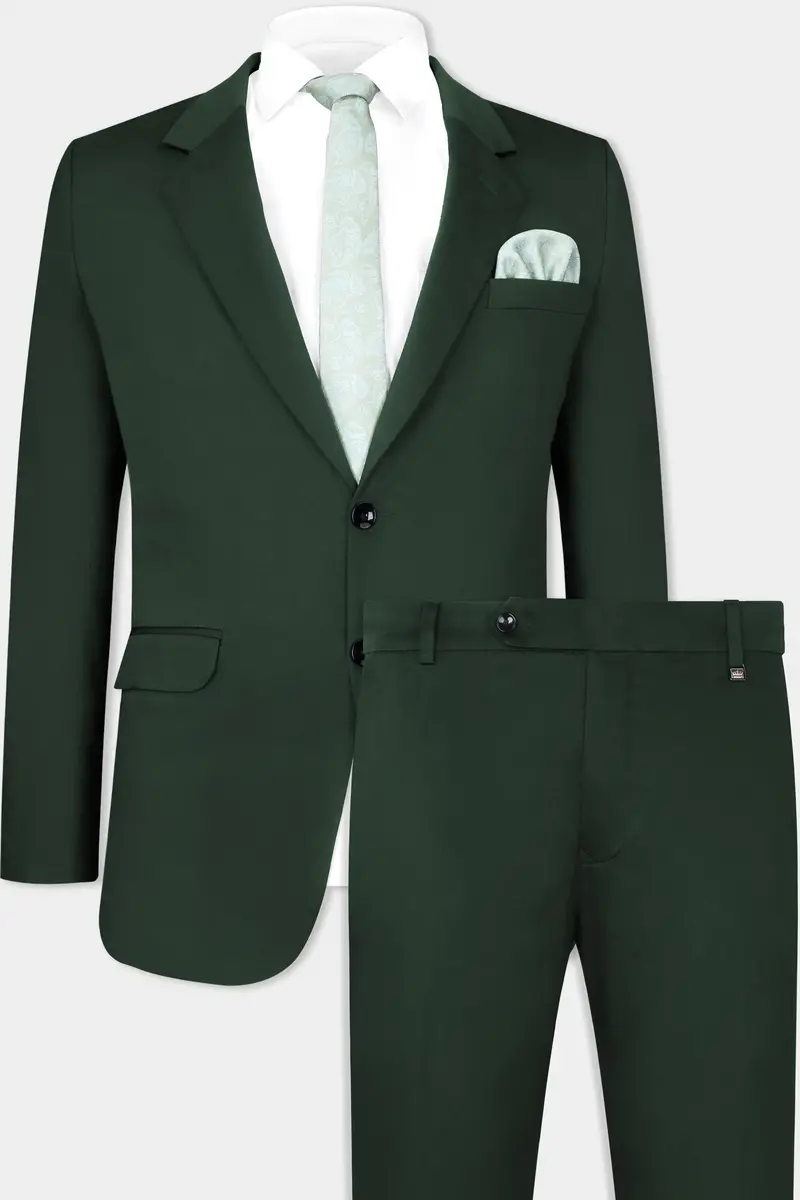 Heavy Metal Green Premium Cotton Stretchable Traveler Suit 2