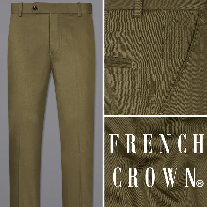 Hemlock Brown Premium Cotton Pant 1