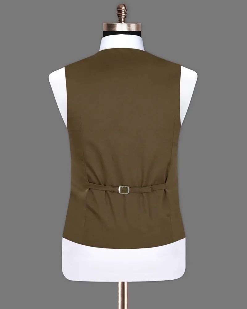 Hemlock Brown Premium Cotton Waistcoat 6