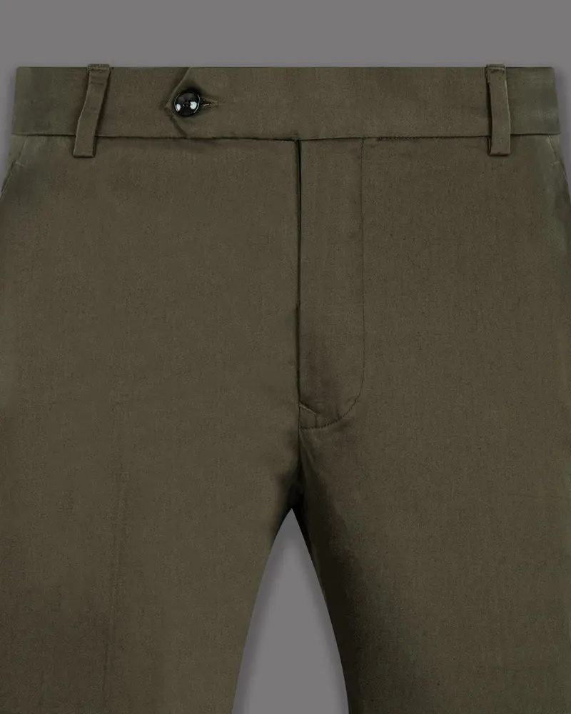 Hemlock Brown Stretchable Premium Cotton Traveler Pant 2