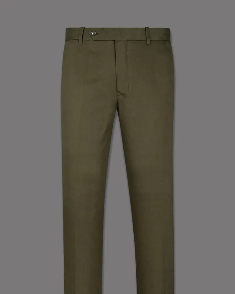 Hemlock Brown Stretchable Premium Cotton Traveler Pant 4