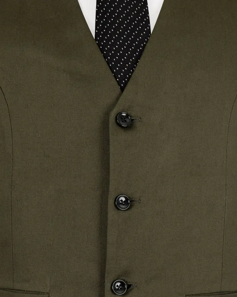 Hemlock Brown Stretchable Premium Cotton Traveler Waistcoat 5