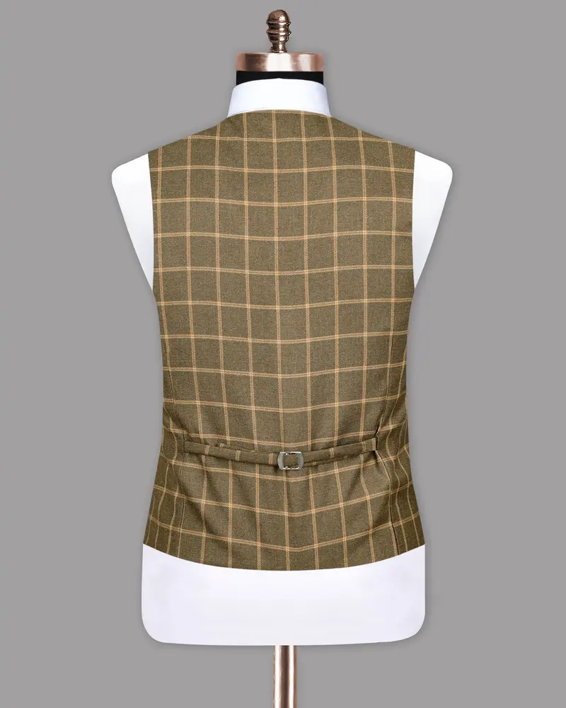 Hemlock Brown Windowpane Sports Waistcoat 6