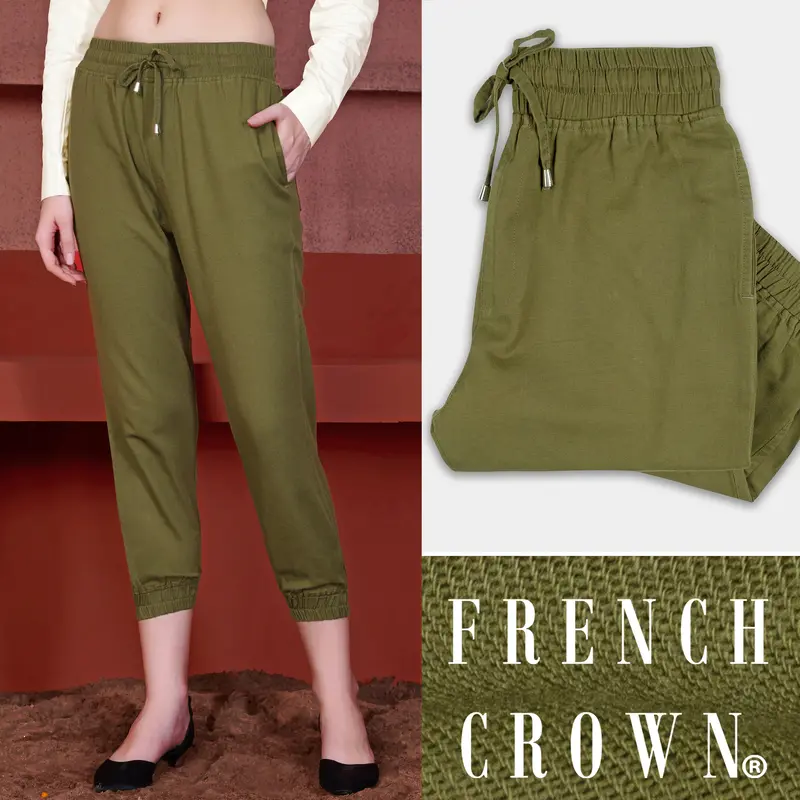 Hemlock Green Premium Cotton Palazzo 1