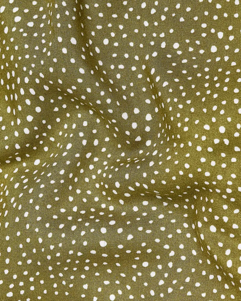 Hemlock Green Printed Premium Tencel Shirt 3