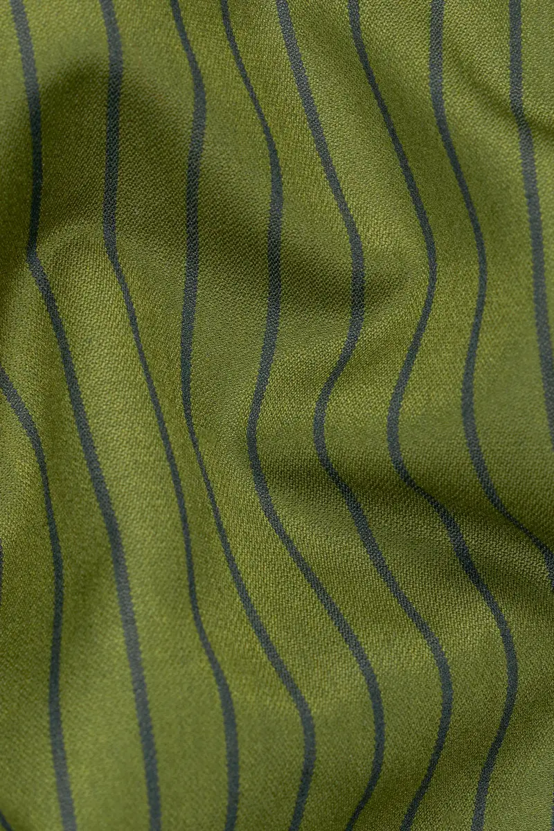 Hemlock Green Striped Double Breasted Sports Blazer 3
