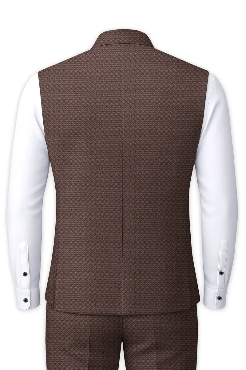 Hemp Brown Wool Rich Nehru Jacket 4