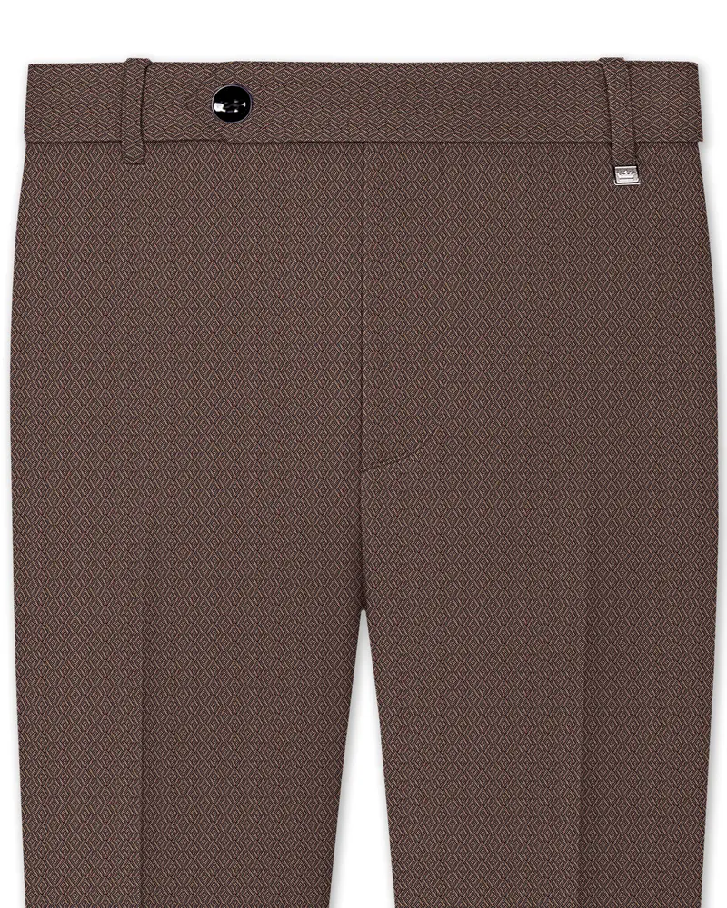 Hemp Brown Wool Rich Pant 1