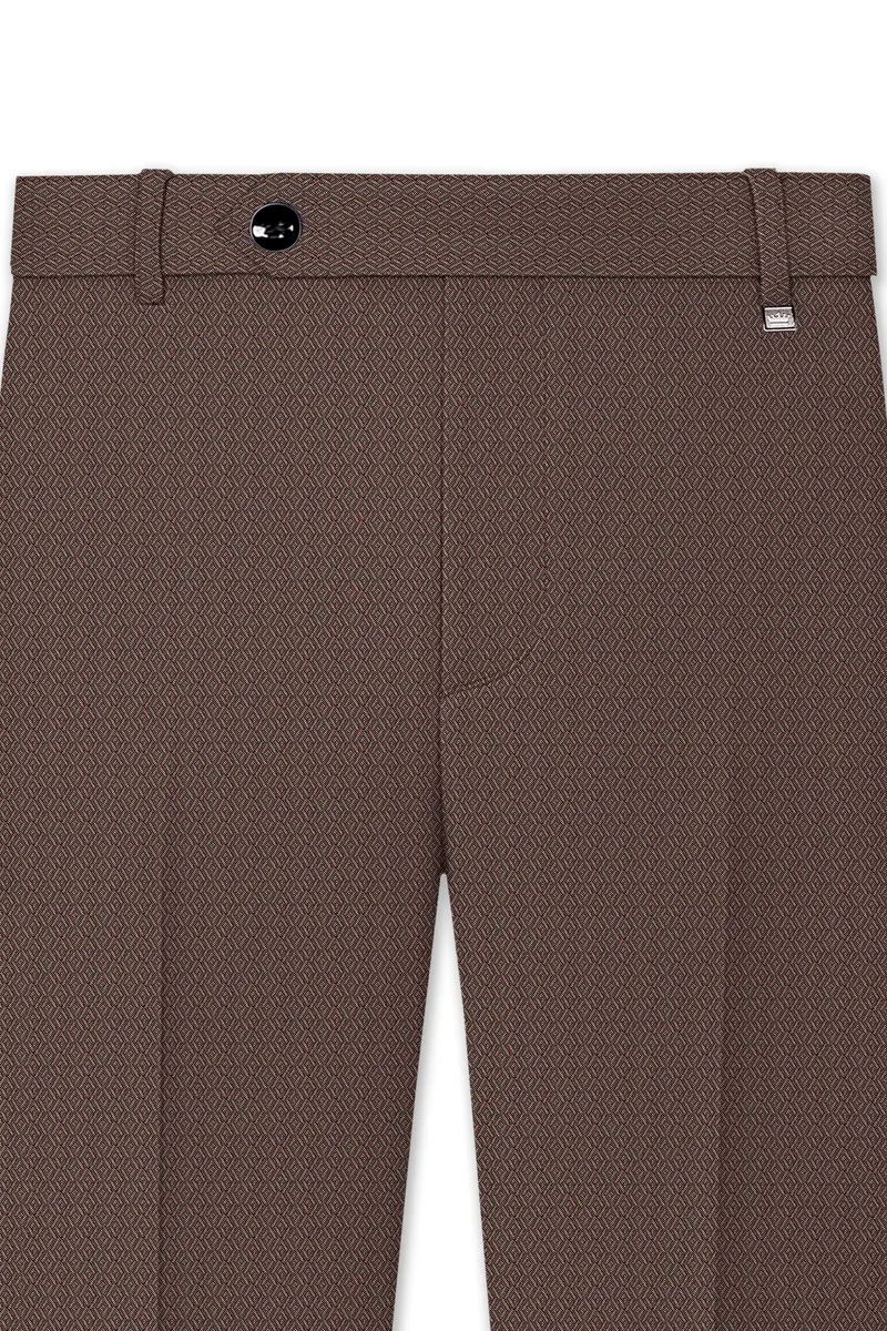 Hemp Brown Wool Rich Pant 4