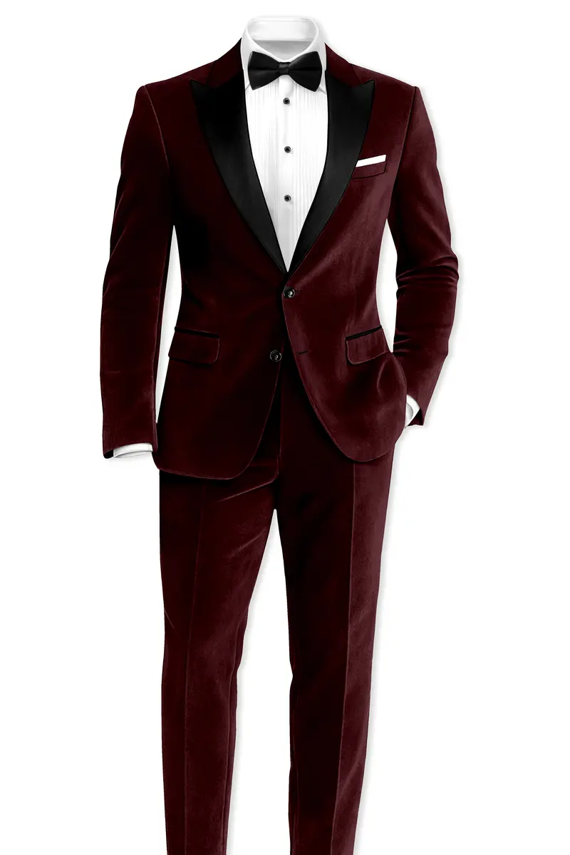 Heritage-Creole Maroon Velvet Stretchable Waistband Pant 8
