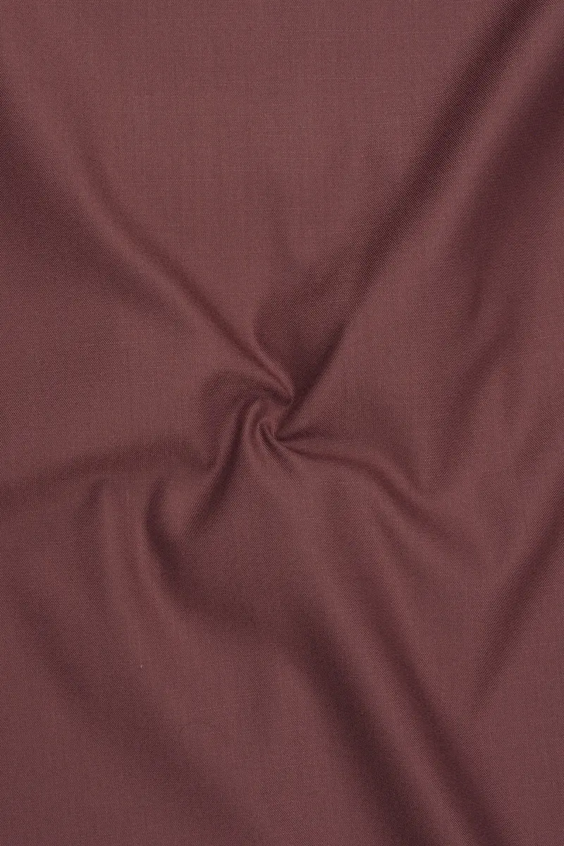 Heritage-Finch Maroon Wool Rich Cross Placket Bandhgala Slight Stretch Blazer 3