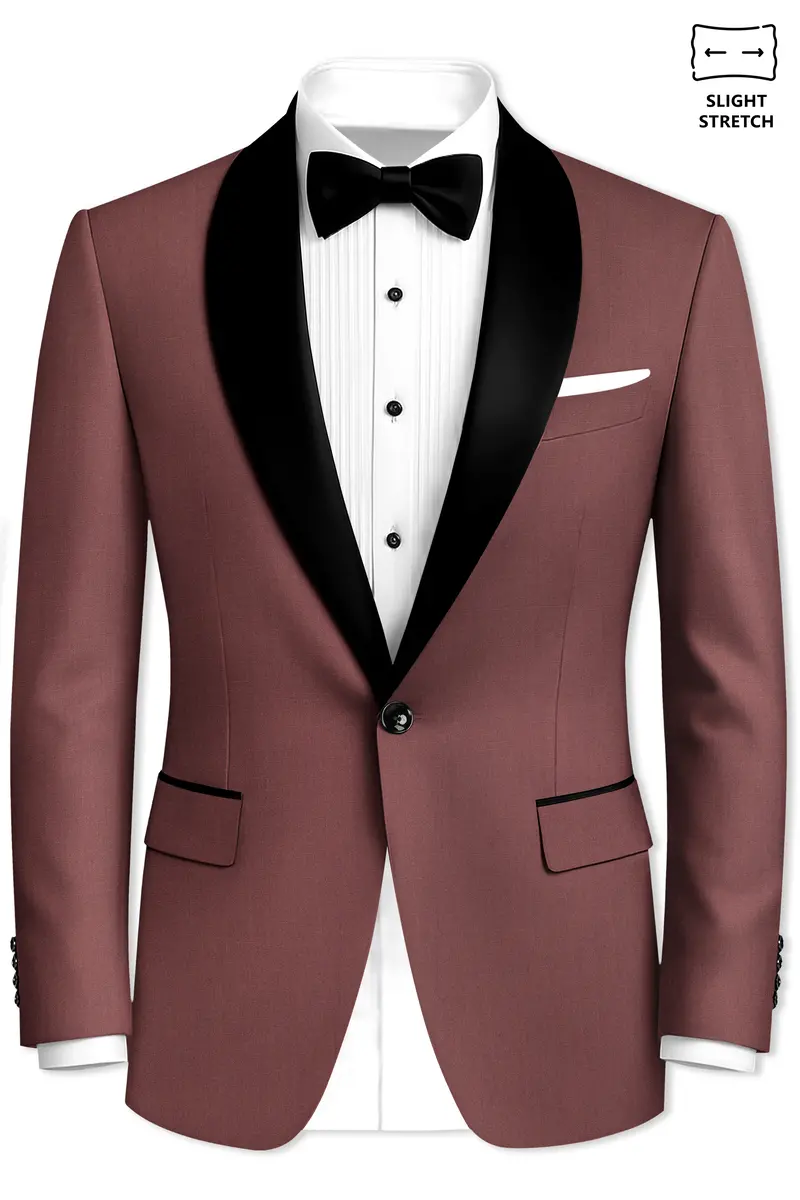 Heritage-Finch Maroon Wool Rich Tuxedo Slight Stretch Suit 10