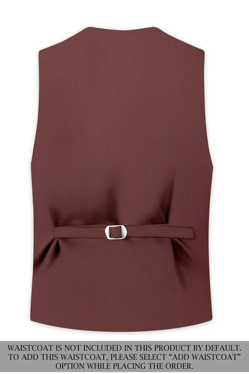 Heritage-Finch Maroon Wool Rich Tuxedo Slight Stretch Suit 17