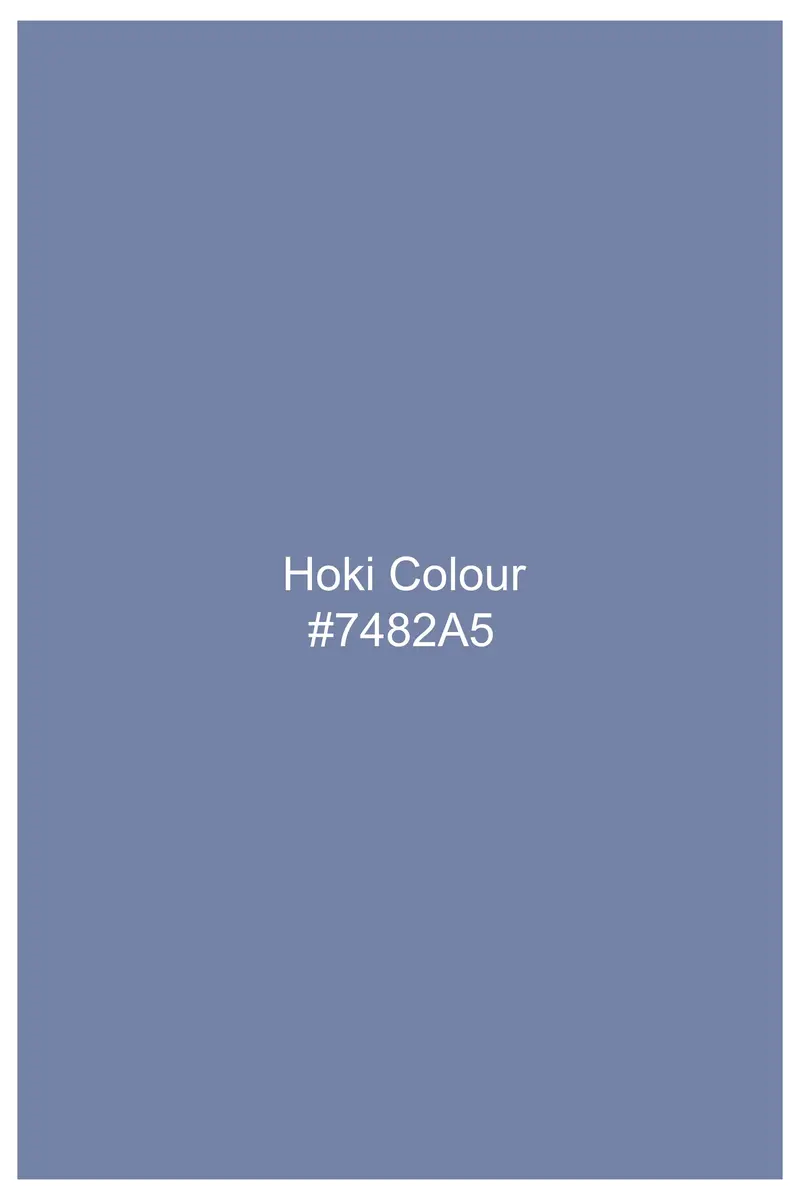 Hoki Blue Luxurious Linen Button Down Shirt 5