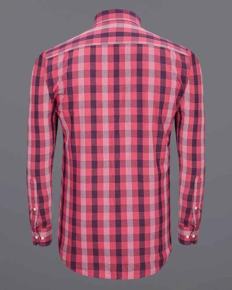 Holy Pink Checkered Royal Oxford Shirt 6