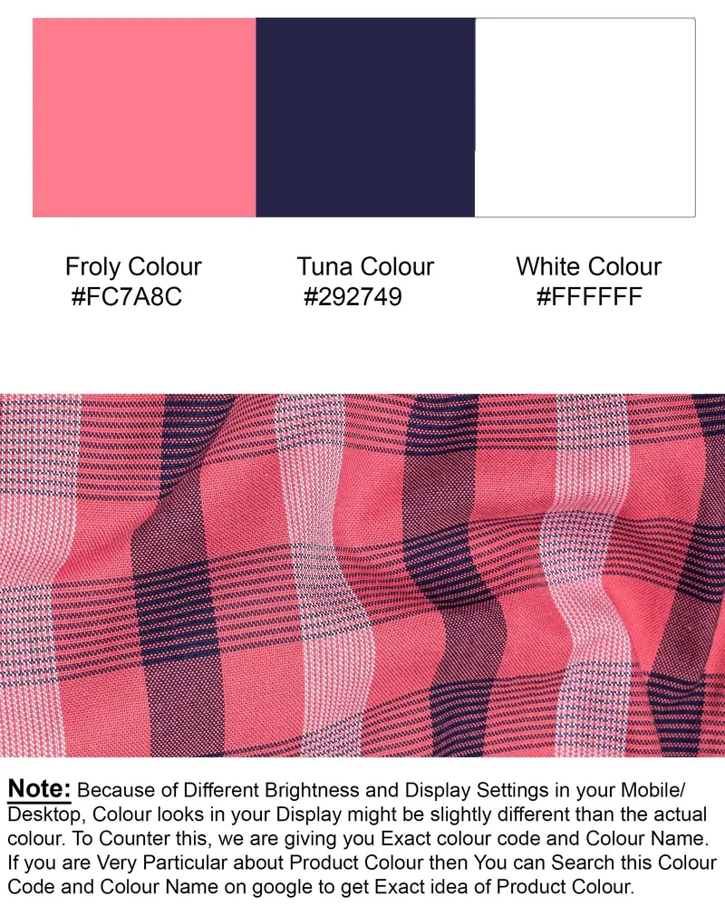 Holy Pink Checkered Royal Oxford Shirt 8