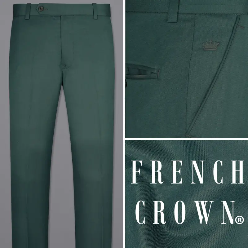 Hunter Green Formal Pant 1