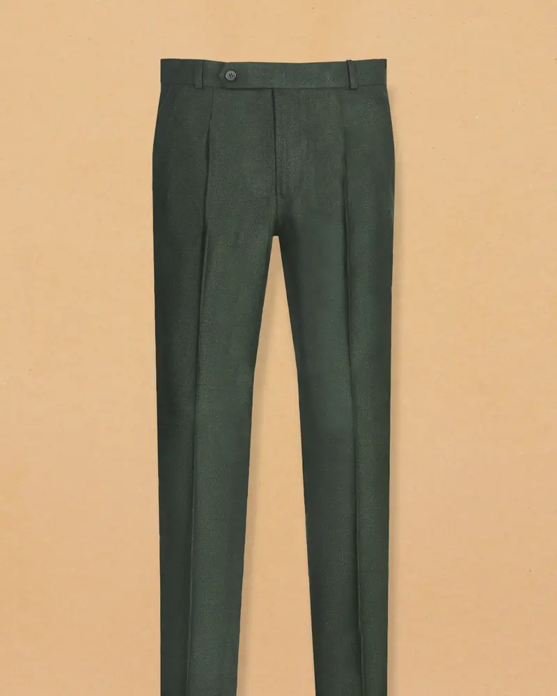 Hunter Green Wool Pant 1