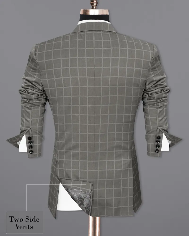 Hurricane Windowpane Single Breasted Sports Suit 10