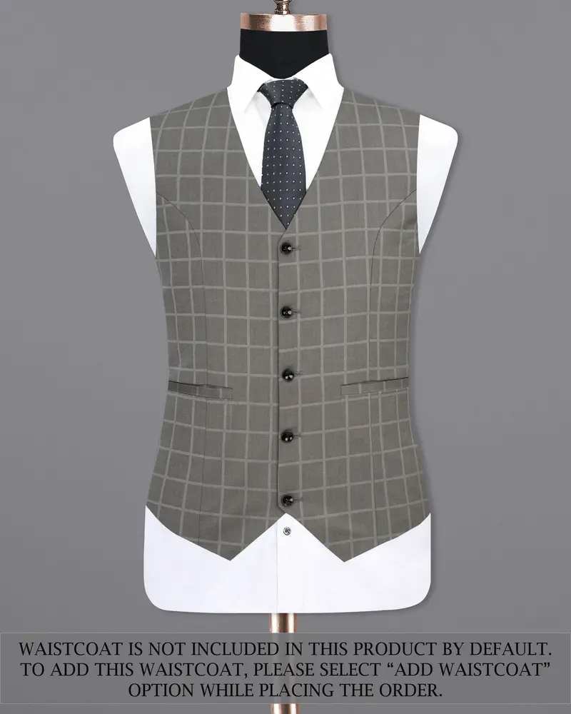 Hurricane Windowpane Single Breasted Sports Suit 15