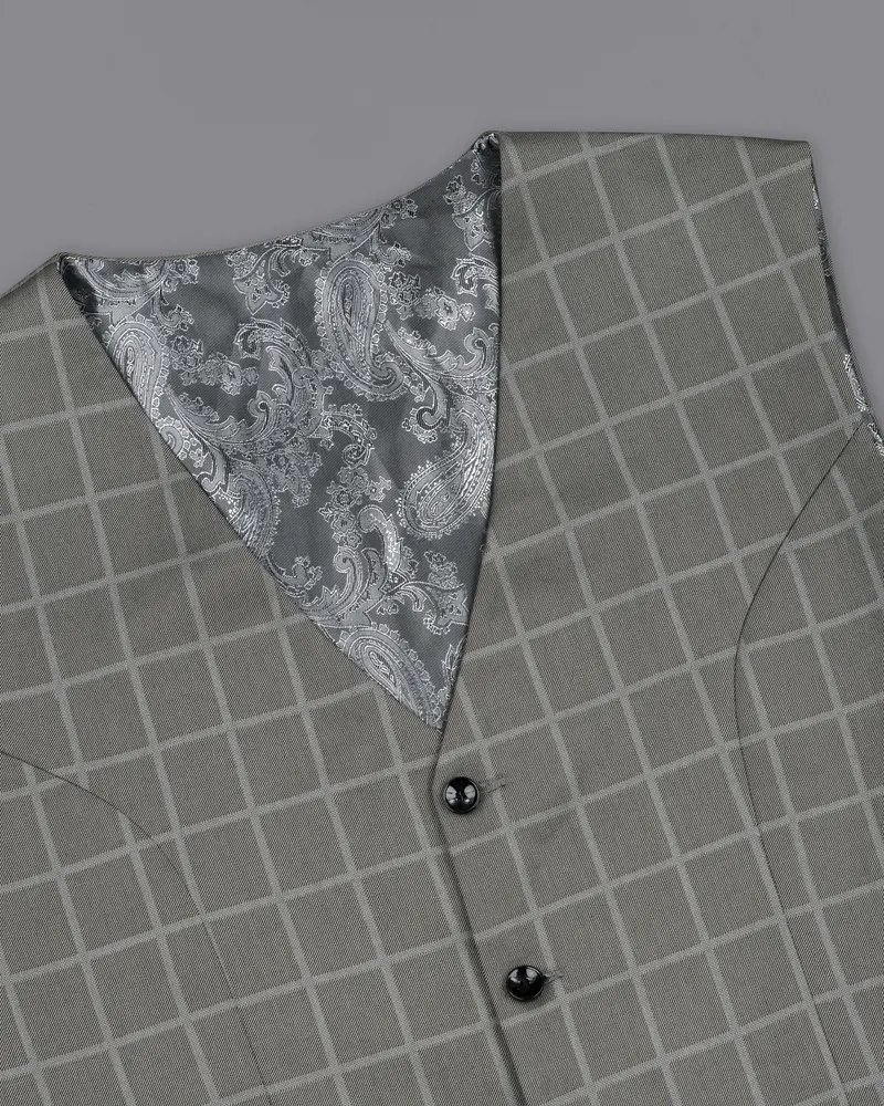 Hurricane Windowpane Single Breasted Sports Suit 17