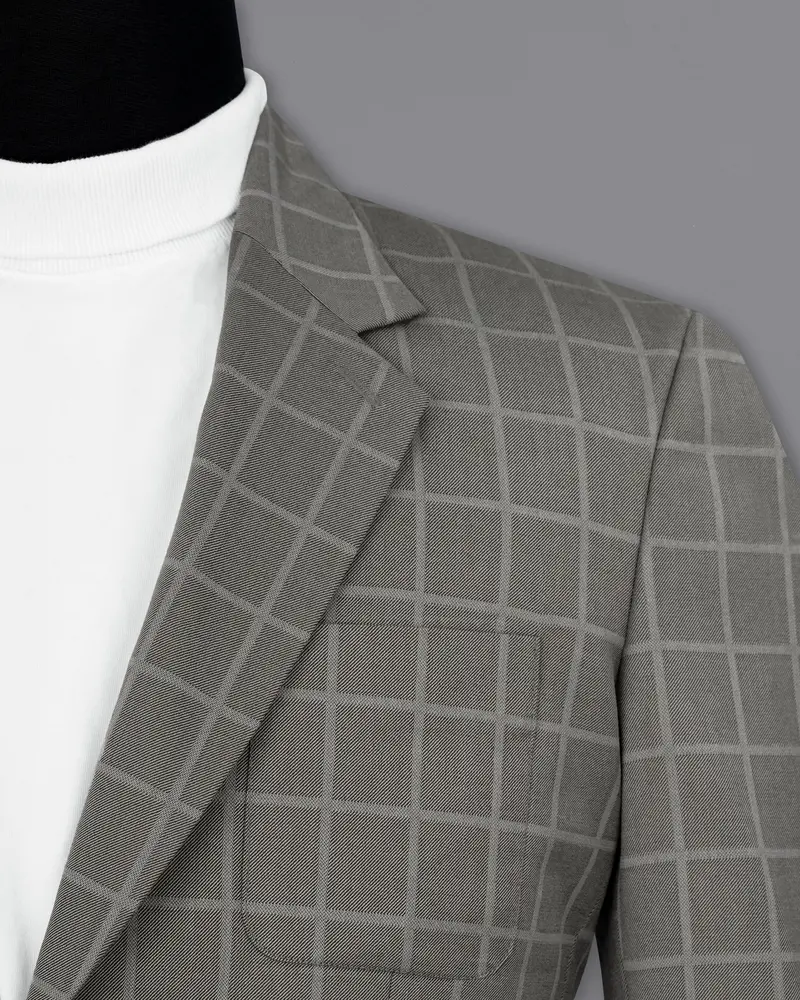 Hurricane Windowpane Single Breasted Sports Suit 6